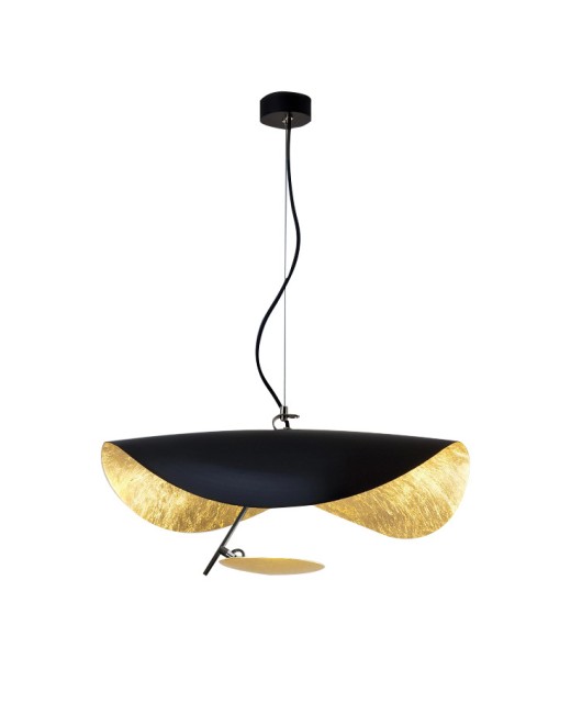 Lotus leaf LED pendant light fashion art Nordic personality creative exhibition hall Restaurant creative gold foil LED pendant light