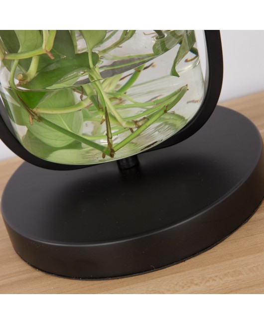 Creative plant desk lamp, American plant potted plant, bar counter, study room, bedroom bedside lamp, dining room, personalized green rose desk lamp