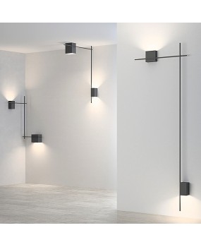 Minimalist wall lamp, modern minimalist living room background wall, Nordic aisle designer's creative LED strip combination wall lamp