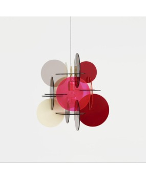 Modern minimalist macaron colored acrylic puzzle pendant light, study light, balcony, homestay bedroom, bedside creative light