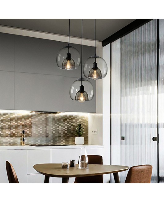Creative Nordic glass dining table pendant light, modern minimalist combination lighting, home decoration bar counter restaurant lighting, LED pendant light