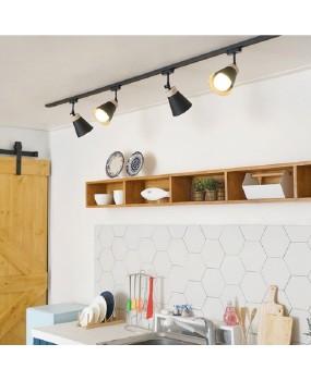 Nordic style minimalist home atmosphere restaurant creative lighting shop milk tea ordering shop living room track LED lampshade
