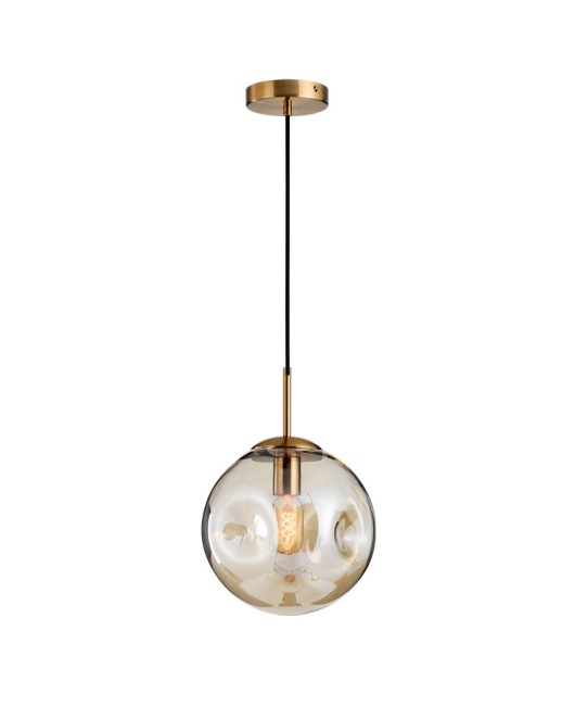 Nordic bar pendant light, simple modern bedroom bedside lamp, creative personality living room lamp, glass concave convex hanging lamp