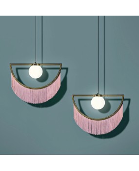 Nordic Creative Bedroom Bedhead Homestay Room Personalized Chandelier Showcase Clothing Store Apartment LED Tassel Chandelier