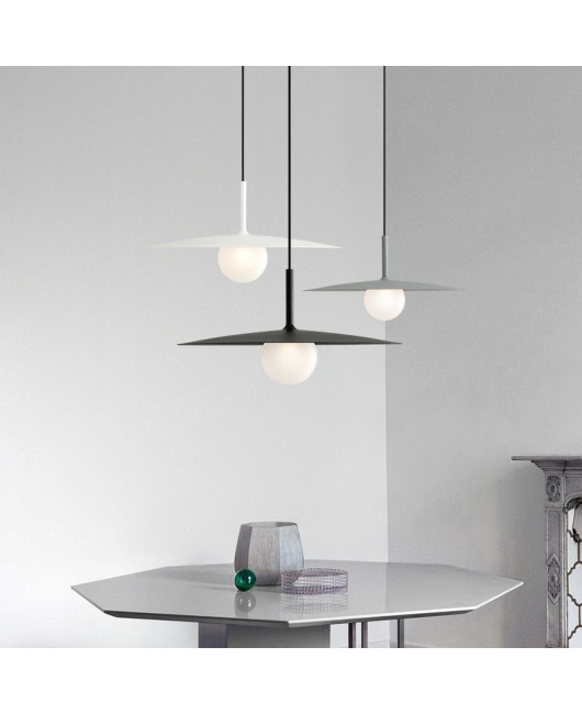 Minimalist modern UFO single head small pendant light, personalized study, restaurant, bar counter designer, LED small pendant light