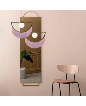 Nordic Creative Bedroom Bedhead Homestay Room Personalized Chandelier Showcase Clothing Store Apartment LED Tassel Chandelier