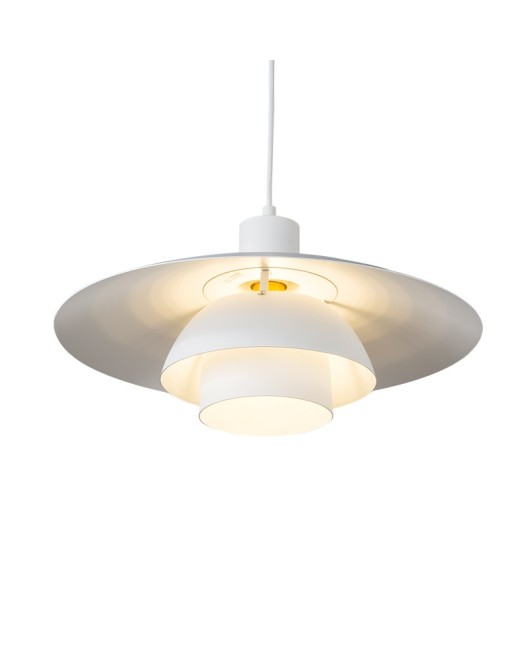 Danish designer UFO restaurant pendant light Nordic minimalist bedroom headboard study bar white layered pendant light