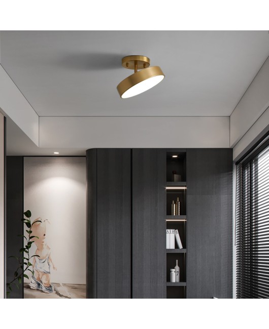 Corridor light, corridor light, luxurious all copper living room, modern, simple, creative, household, entrance hall, exposed ceiling light fixture