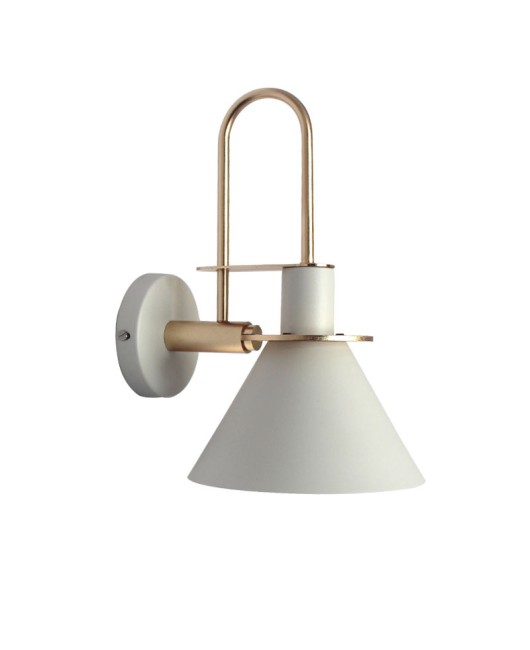 Designer American retro Nordic creative wall lamp bedroom bedside study desk LED horn wall lamp mirror headlight