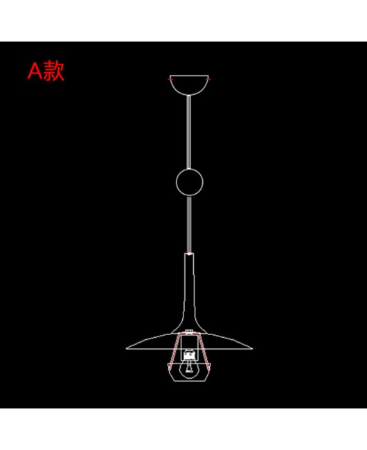 Modern minimalist and creative lifting restaurant, Nordic wrought iron designer model room, bar counter, Luo color electroplated LED pendant light