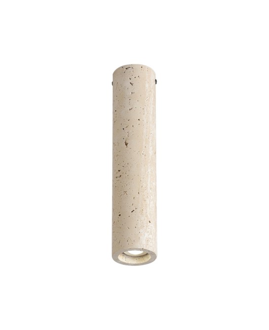Japanese Wabi Sabi style yellow cave stone cylindrical ceiling light, modern and simple entrance hallway light, creative homestay retro lighting