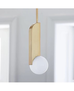 Nordic minimalist and creative glass ball restaurant chandelier, postmodern bedside bedroom, bar counter, aisle, study, golden chandelier