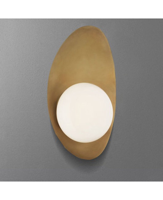 Creative metal design, postmodern pendant light, minimalist bedroom, bedside, living room, personalized dining room, small gold ingot pendant light