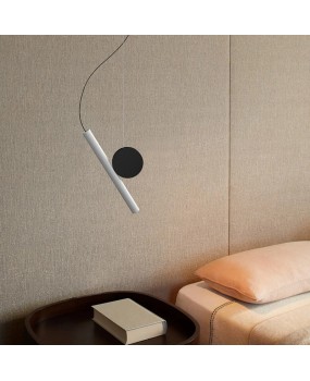 Nordic bedroom bedside pendant light, minimalist bar desk lamp, modern creative exhibition hall, restaurant study room, hotel bedside pendant light