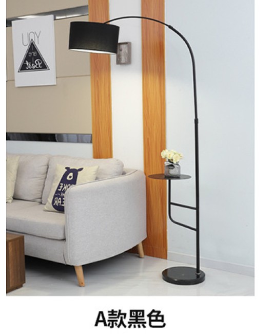 Feather floor lamp, luxurious Nordic living room style, sofa, coffee table, storage, bedroom bedside table, integrated desk lamp
