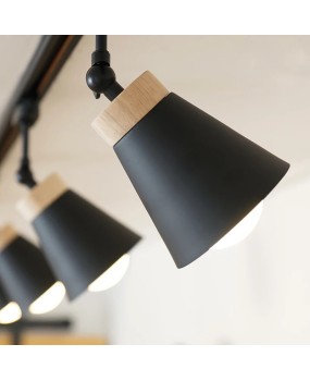 Nordic style minimalist home atmosphere restaurant creative lighting shop milk tea ordering shop living room track LED lampshade
