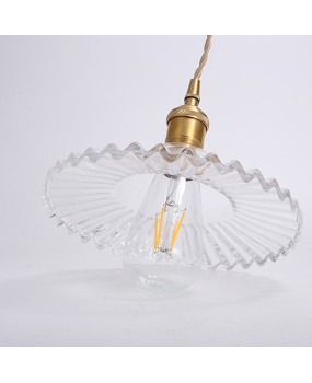 Loft retro bar restaurant bar counter pendant light minimalist homestay all copper glass room pendant light wabi sabi style pendant light