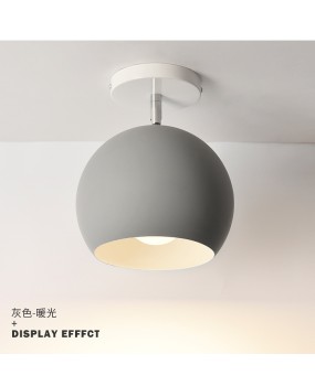 Macaron Nordic Ball Corridor Ceiling Light Bedroom Bedhead Cloak Room Modern Simple Color LED Ceiling Light