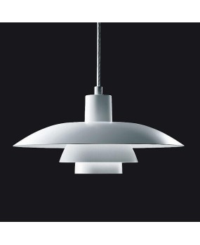 Danish designer UFO restaurant pendant light Nordic minimalist bedroom headboard study bar white layered pendant light