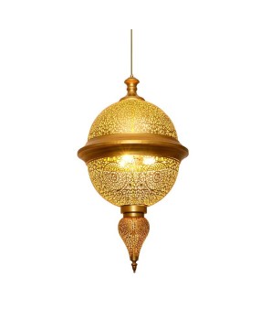 Moroccan style Arabic Thai art gold hollow pendant lamp Xinjiang restaurant hotel villa homestay lighting