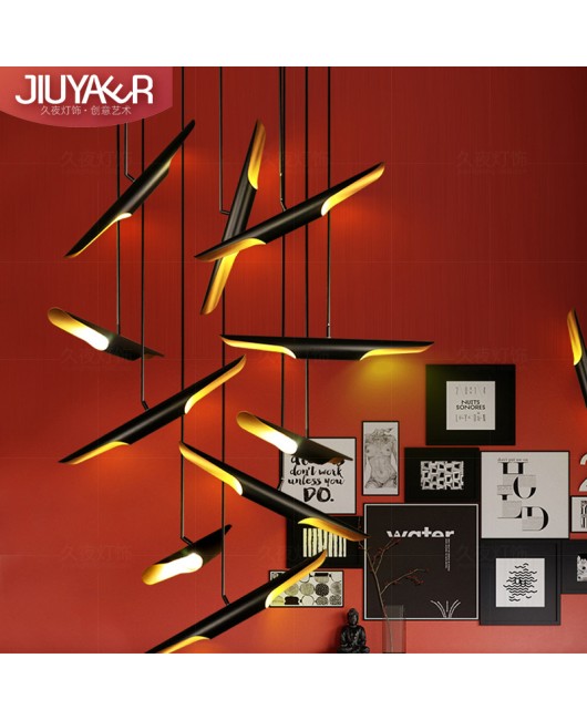 Industrial style creative pendant lights, personalized Western restaurants, coffee shops, milk tea shops, hotels, bar counters, villas, exhibition halls, decorative lighting fixtures