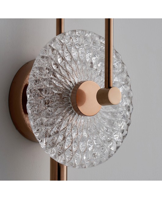 Light luxury living room background wall light 2022 new designer model room bedroom bedside lamp corridor wall light