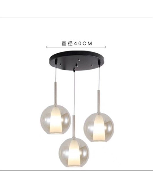 Modern and minimalist Italian designer restaurant pendant light, bar counter, bubble glass duplex staircase light, bedside small pendant light