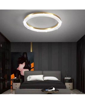 Bedroom light Nordic light luxury creative circular room LED ceiling light Simple modern warm romantic master bedroom lighting fixture
