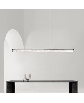 Restaurant pendant light, full spectrum, modern, minimalist, straight strip light, creative, internet famous dining table, dining room, bar lighting fixtures