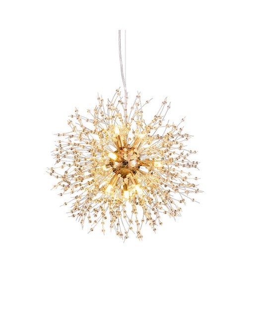 Dandelion pendant light creative coffee shop lighting clothing store internet cafe crystal pendant light bar counter internet famous Western restaurant lighting