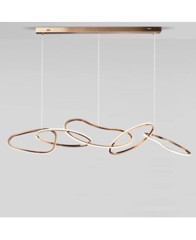 Postmodern minimalist restaurant lights, bar counter, front desk, hotel model room, villa designer, circular ring, light luxury, creative pendant light