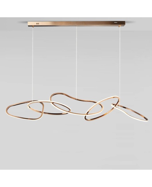 Postmodern minimalist restaurant lights, bar counter, front desk, hotel model room, villa designer, circular ring, light luxury, creative pendant light