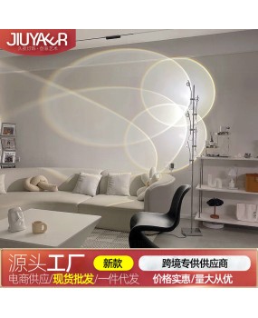 Instagram influencer light and shadow floor lamp designer living room minimalist art bedroom light luxury sunset projection upright desk lamp
