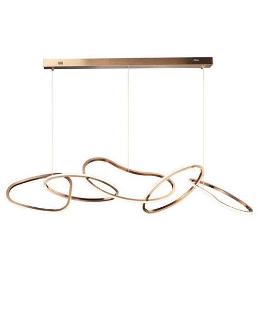 Postmodern minimalist restaurant lights, bar counter, front desk, hotel model room, villa designer, circular ring, light luxury, creative pendant light