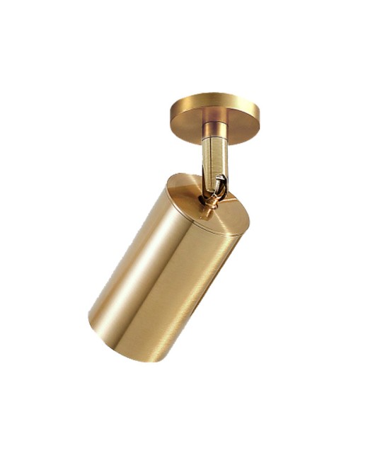 Nordic gold surface mounted spotlights, living room dining room ceiling lights, clothing store backgrounds, LED tracks, brass colored spotlights