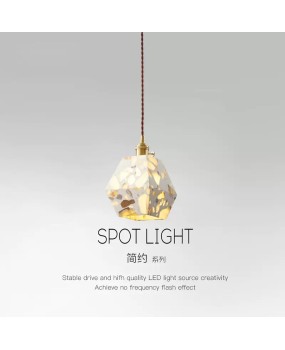 Retro terrazzo pendant light, bedroom headboard hanging line light, minimalist modern restaurant bar table lamp, homestay atmosphere lighting fixture