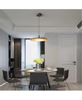 Nordic style minimalist Wabi Sabi style UFO restaurant pendant light, modern designer style art living room island bar desk lamp