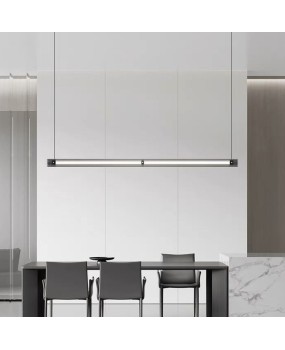 Italian minimalist modern minimalist restaurant pendant light bar Taipei European light luxury glass atmospheric light luxury style long strip lighting fixtures