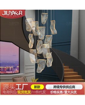 Postmodern light luxury decorative lamp LOFT designer Western restaurant coffee shop hotel lobby villa duplex chandelier