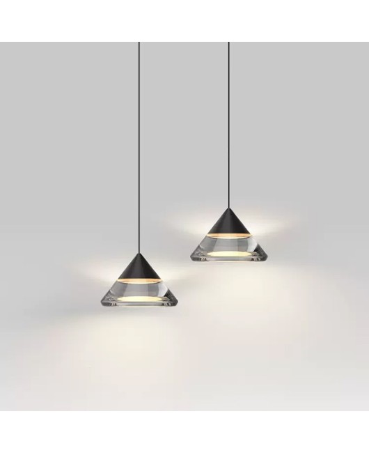 Italian minimalist bedside pendant light with a modern and high-end feel, light luxury and adjustable bedroom small pendant light