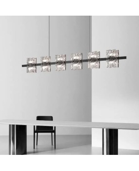 Italian minimalist restaurant pendant light, modern and minimalist 2024 new designer creative bar counter high-end resin strip light