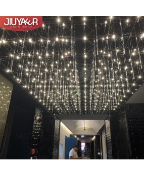 Designer style light cube pendant lamp, duplex villa, hotel lobby, living room, dining room, sales office, store, commercial lighting fixtures