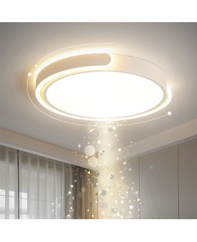 Bedroom lamp modern minimalist full spectrum eye protection LED ceiling lamp Nordic master bedroom study balcony circular light fixture