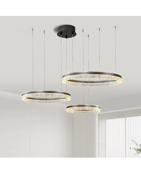 Italian minimalist living room pendant light 2024 new eye protection ring designer light luxury atmospheric restaurant lighting