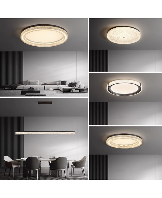 All copper living room light luxury high-end feeling ceiling light Italian minimalist living room main light modern minimalist new whole house light