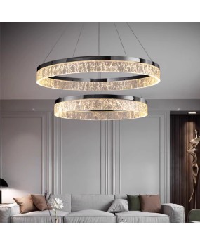Italian minimalist living room pendant light, high-end light luxury circular dining room light, grand villa post-modern designer bedroom light