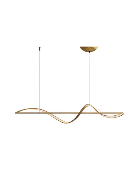 All copper minimalist restaurant pendant light, minimalist modern luxury dining table, bar counter, dining room light, creative and personalized designer lighting fixtures