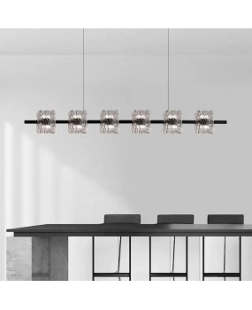 Italian minimalist restaurant pendant light, modern and minimalist 2024 new designer creative bar counter high-end resin strip light