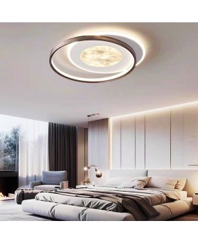 Modern light luxury bedroom light Italian minimalist ceiling light designer with a sense of luxury, high transparency, atmospheric cloud and fog master bedroom light