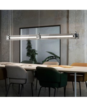 Nordic Minimalist Restaurant Pendant Designer Art One Word Long Front Desk Bar Glass Mazza Tea Room Pendant